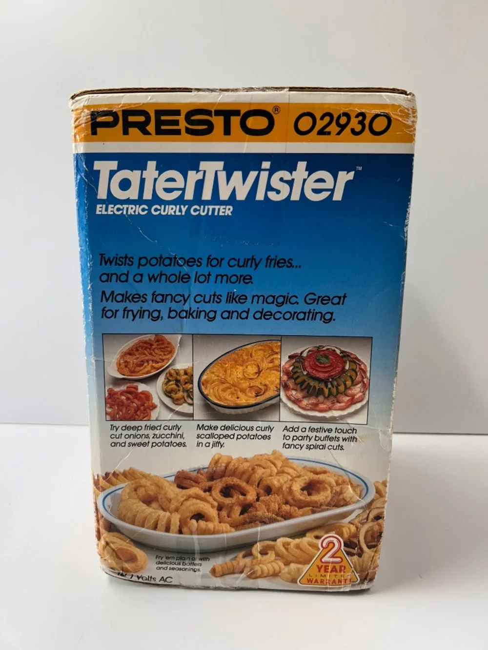 Presto Tater Twister Electric Curly Cutter Model 02930 Factory Sealed New In Box